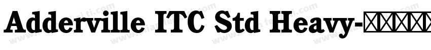 Adderville ITC Std Heavy字体转换